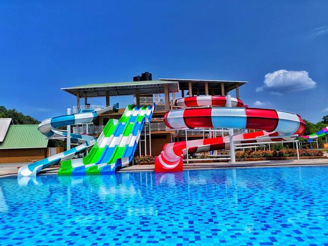 Slide tower