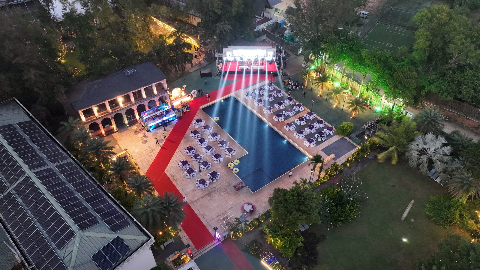 Pool Deck at UVA Meridian Convention Centre