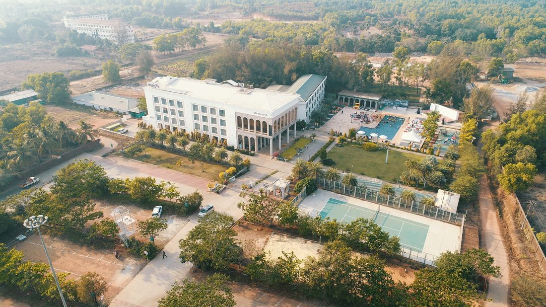 The resort from above