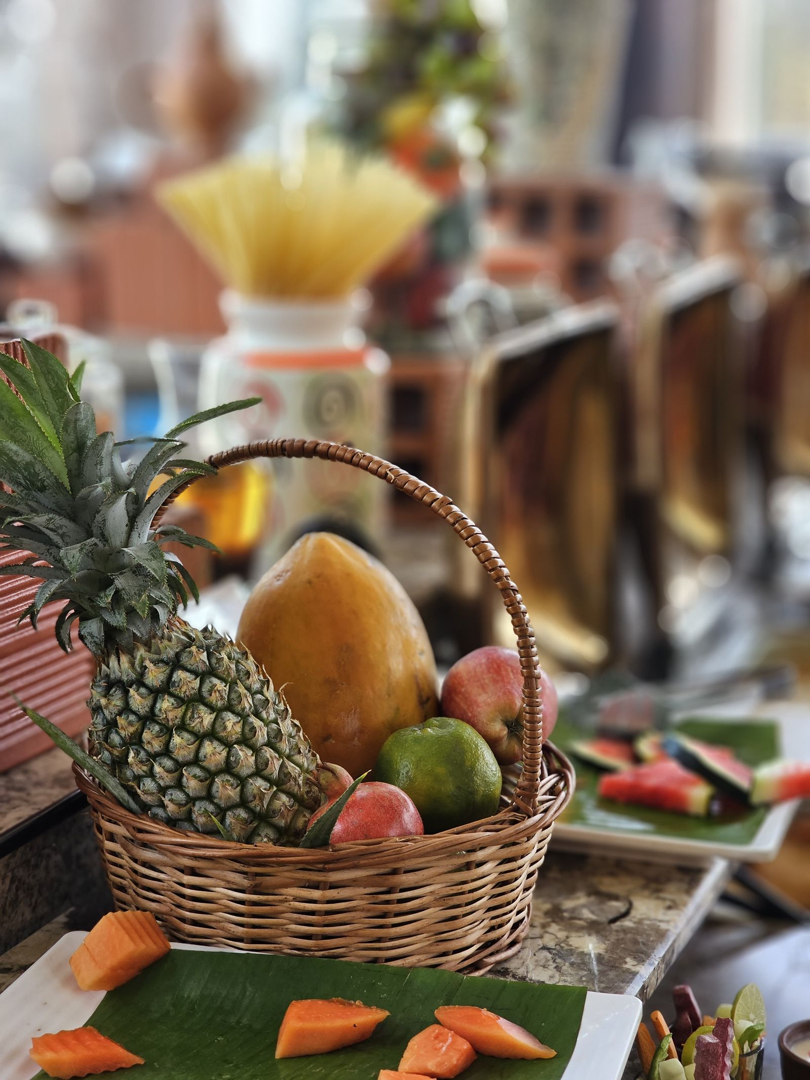 Fresh fruit basket at Brownies bakery, UVA Meridian