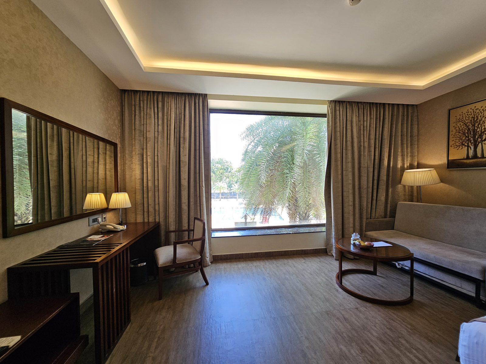 Executive Room at UVA Meridian with garden view