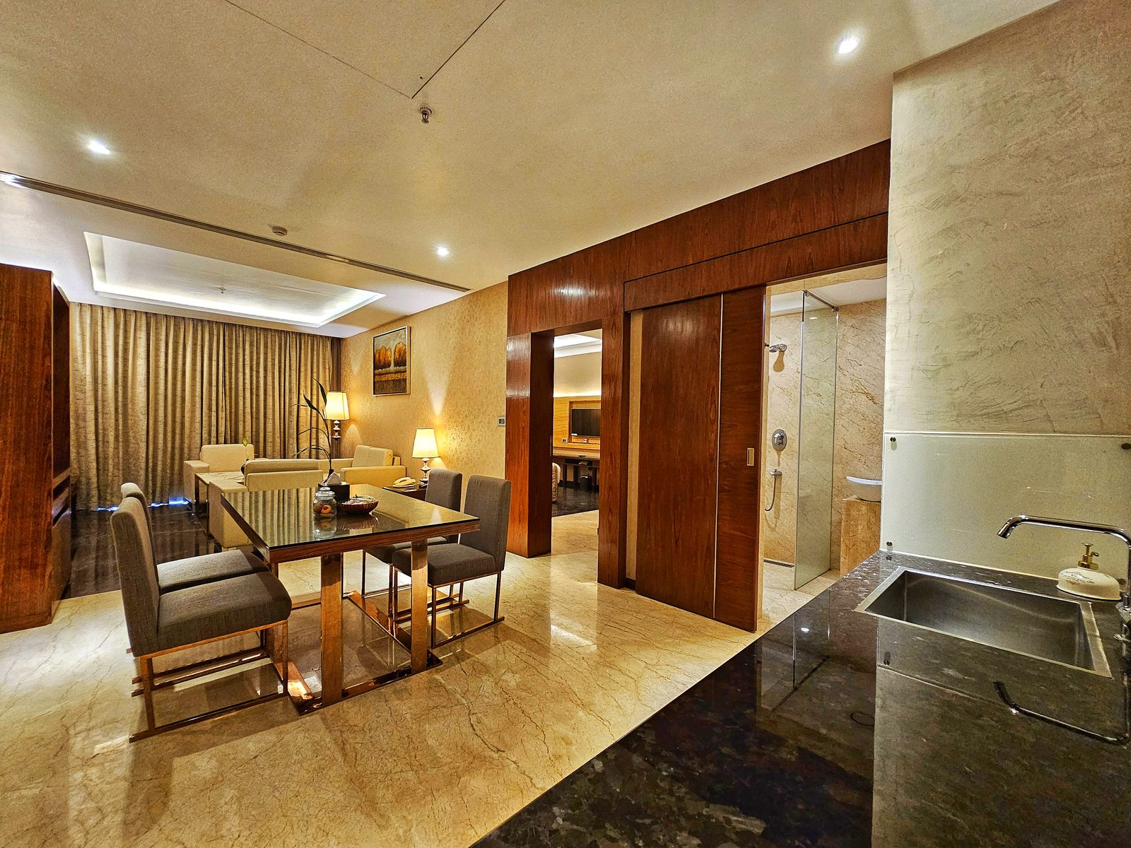 Suite Room full living space at UVA Meridian