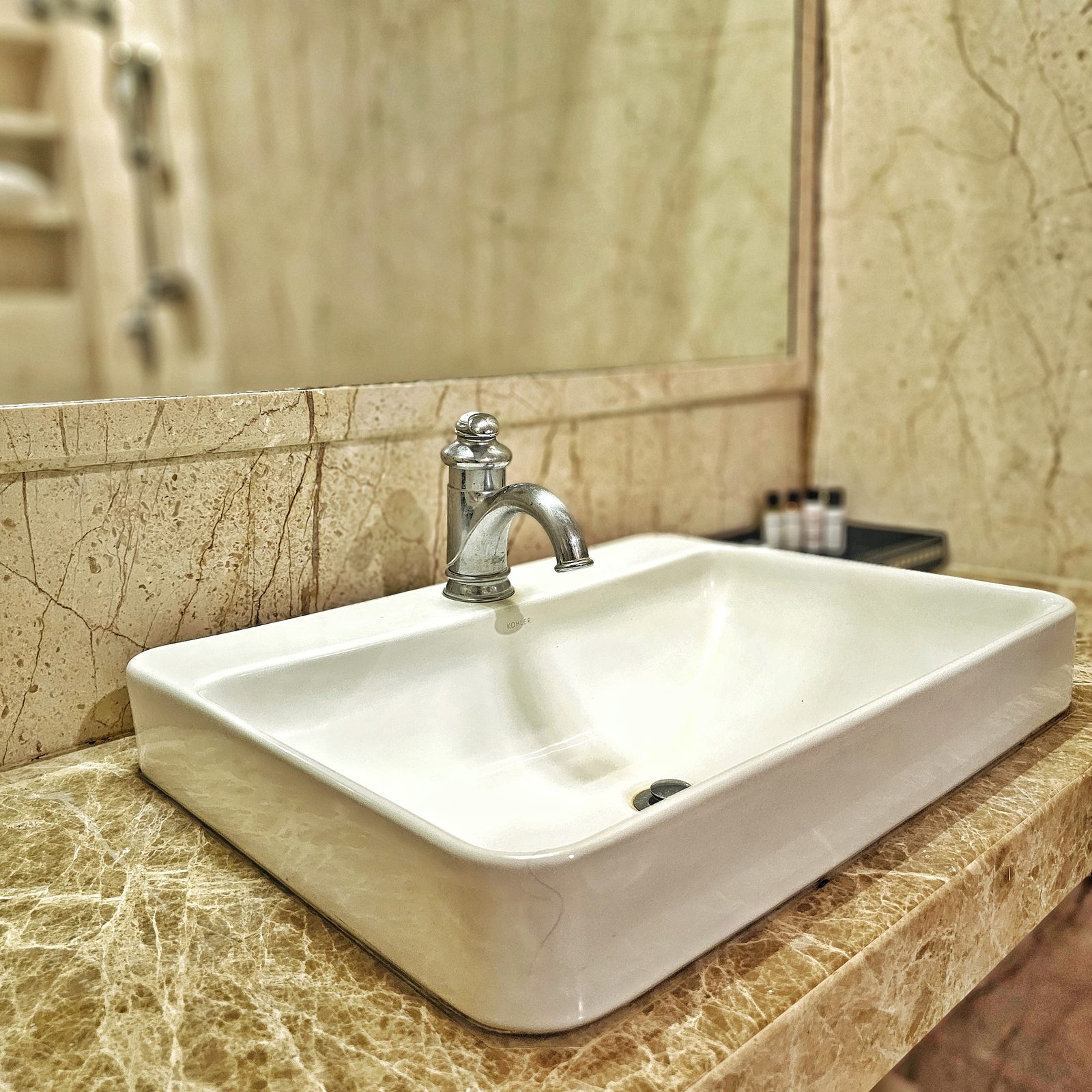 Superior Room marble bathroom sink at UVA Meridian